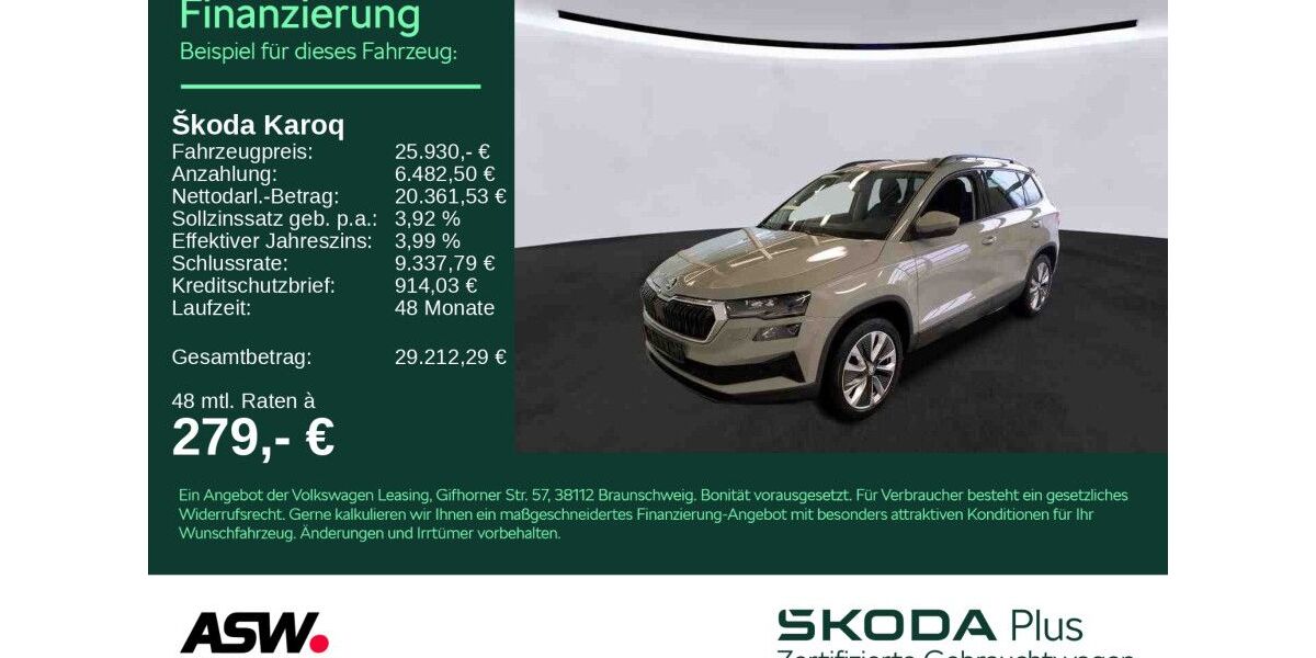 Skoda Karoq 57.990 km 25.930 &euro; Weinsberg 74189