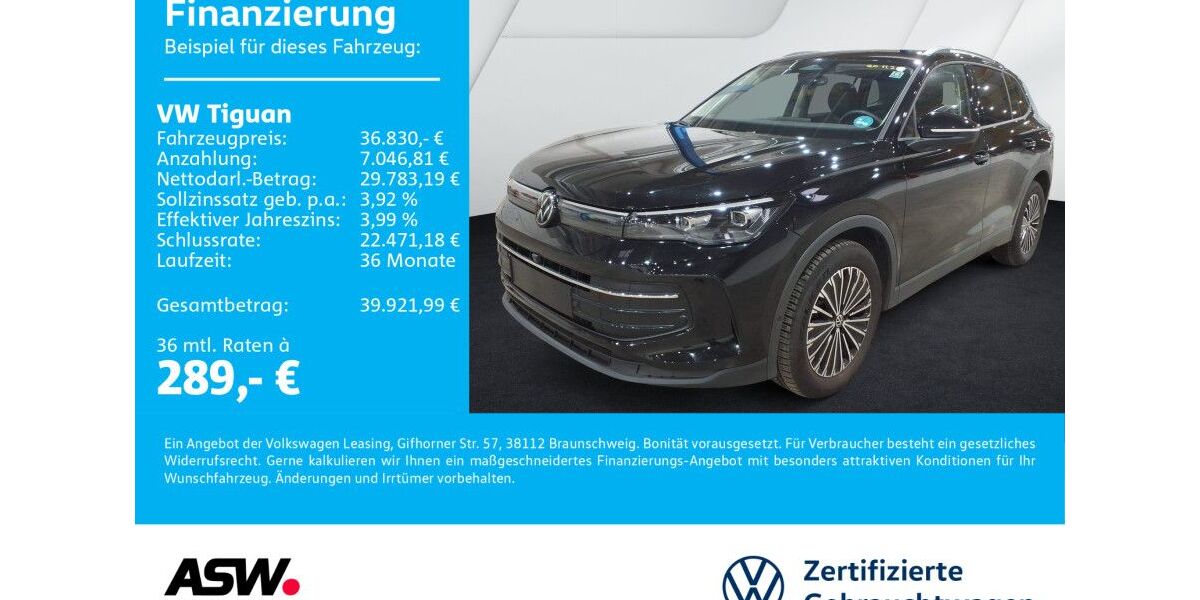 VW Tiguan 24.700 km 36.830 &euro; Neckarsulm 74172