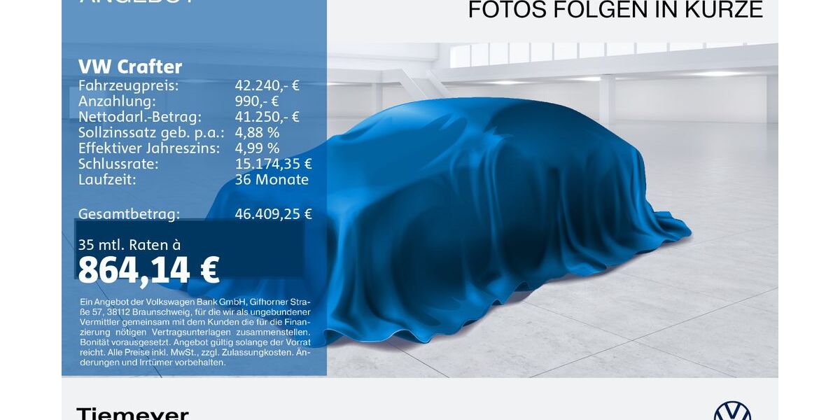 VW Crafter 70.992 km 42.240 &euro; Gelsenkirchen 45888