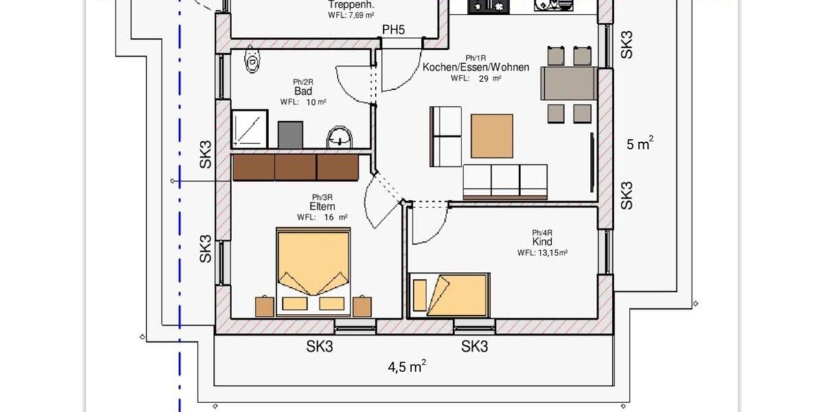 Einfamilienhaus Regenstauf - 3 Zimmer, 78 m&sup2;, 1.350&euro; | Angebot:26212468
