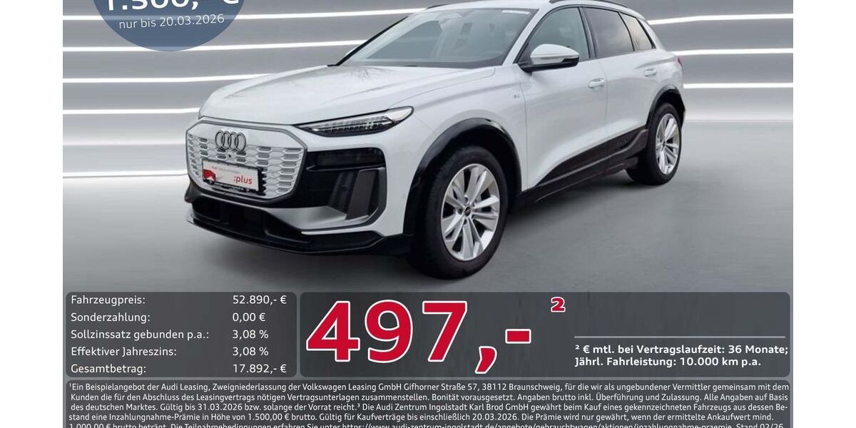 Audi Q6 e-tron 8.917 km 52.890 &euro; Ingolstadt 85057