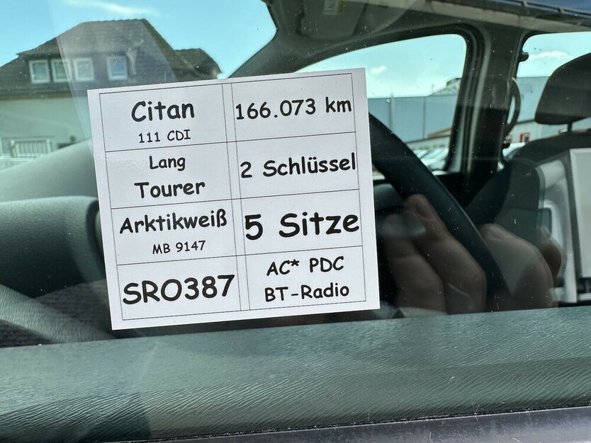 Mercedes-Benz Citan 111 CDI Tourer lang 166.073 km 11.305 € Mainz 55122