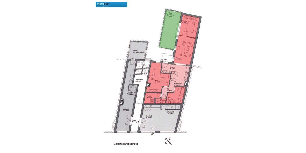 Etagenwohnung Erfurt Altstadt - 3 Zimmer, 96 m&sup2;, 1.160&euro; | Angebot:25399476
