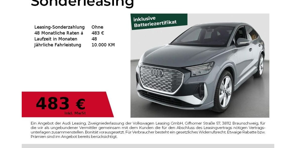 Audi Q4 6.359 km 51.960 &euro; Dessau-Roßlau 06844