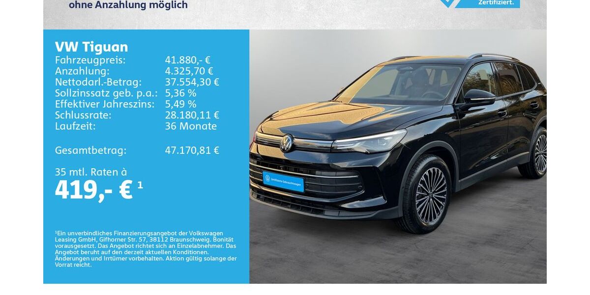 VW Tiguan 7.000 km 41.880 &euro; Kitzingen 97318