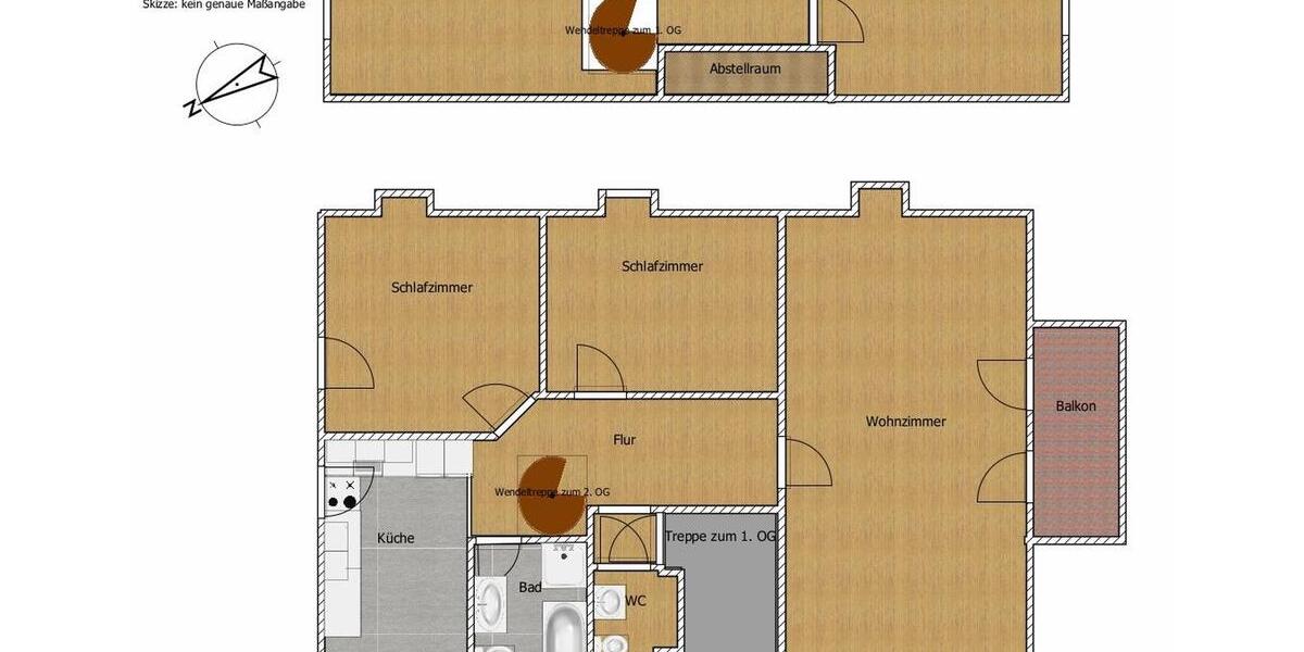 Maisonettenwohnung Neufahrn bei Freising Hetzenhausen - 5 Zimmer, 120 m&sup2;, 1.900&euro; | Angebot:25589562