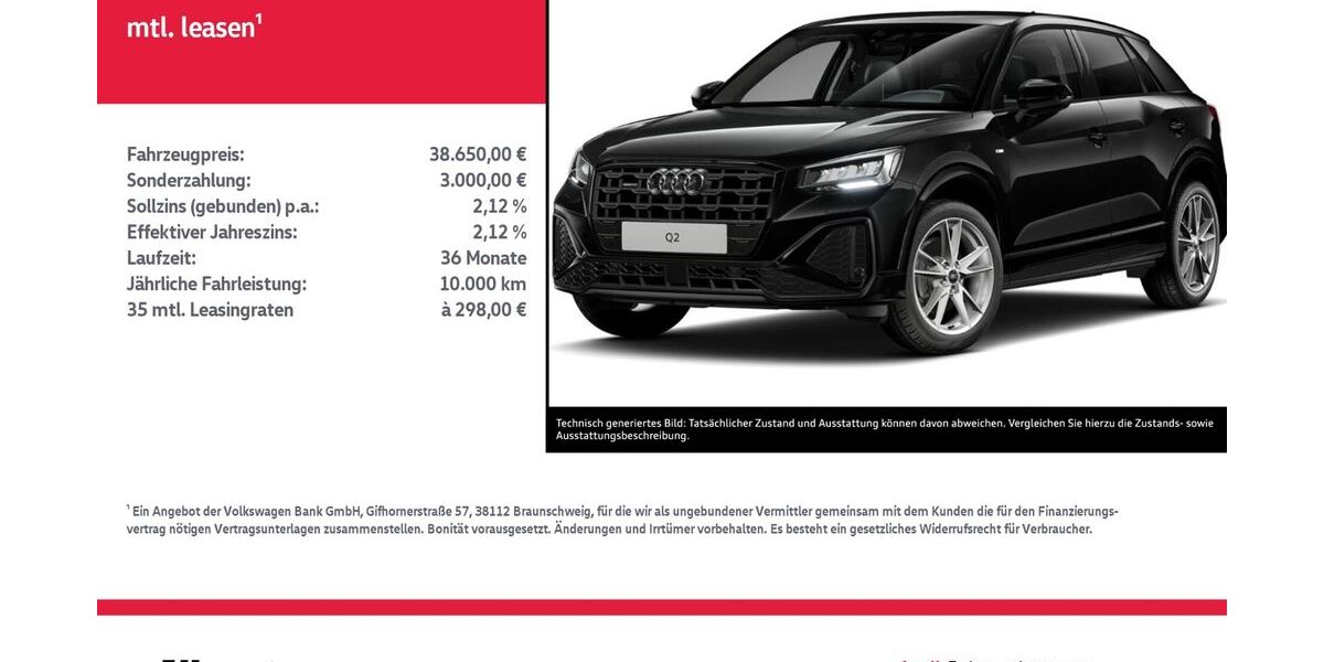 Audi Q2 18.043 km 37.650 &euro; Nordhausen 99734