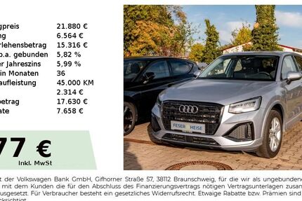 Audi Q2 45.663 km 21.880 &euro; Köthen 06366