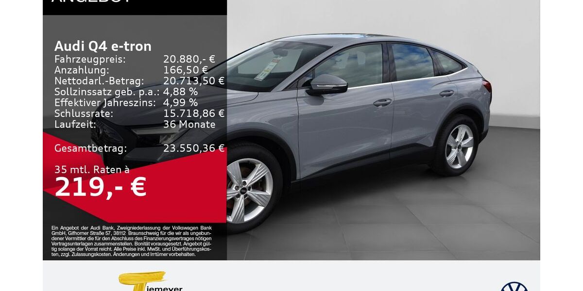 Audi Q4 e-tron 70.339 km 20.880 &euro; Bochum 44892