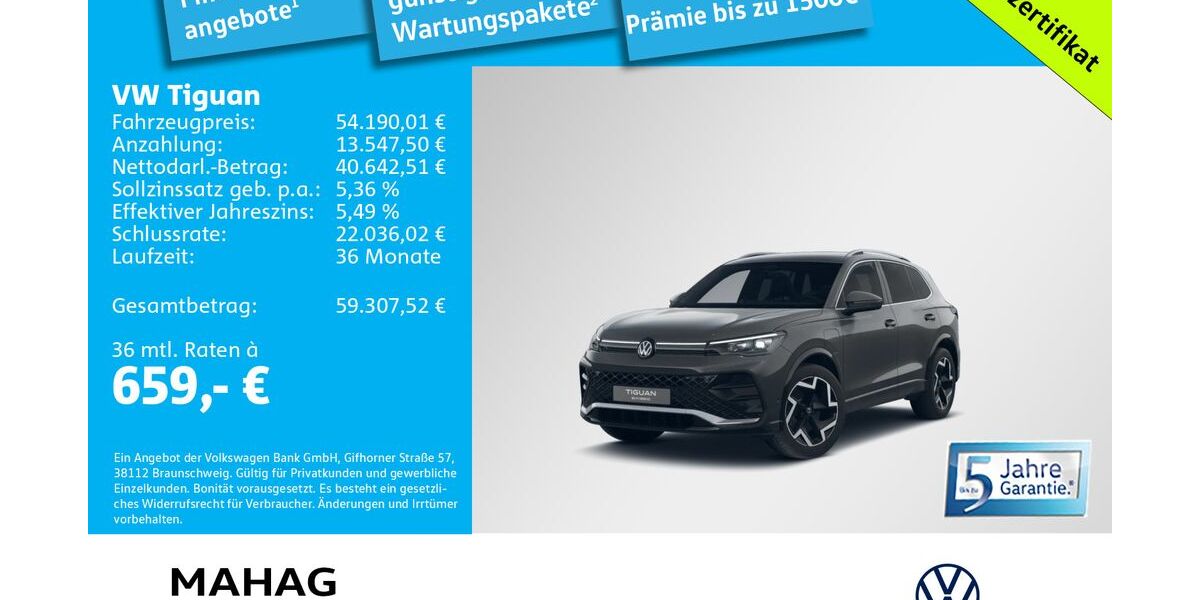 VW Tiguan 3.000 km 54.190 &euro; München 81825