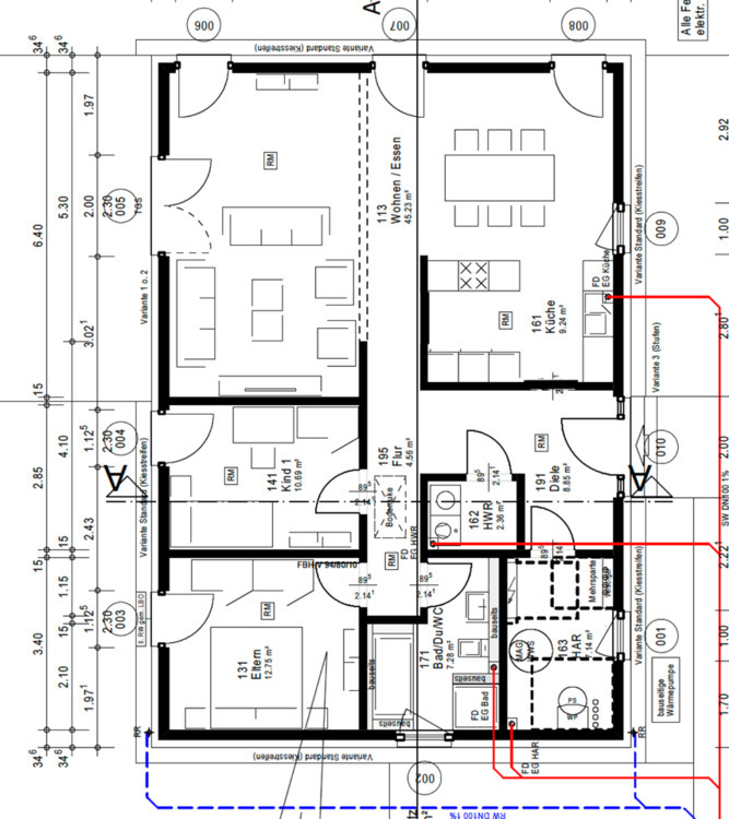 Neubau Haus Bungalow zimmer