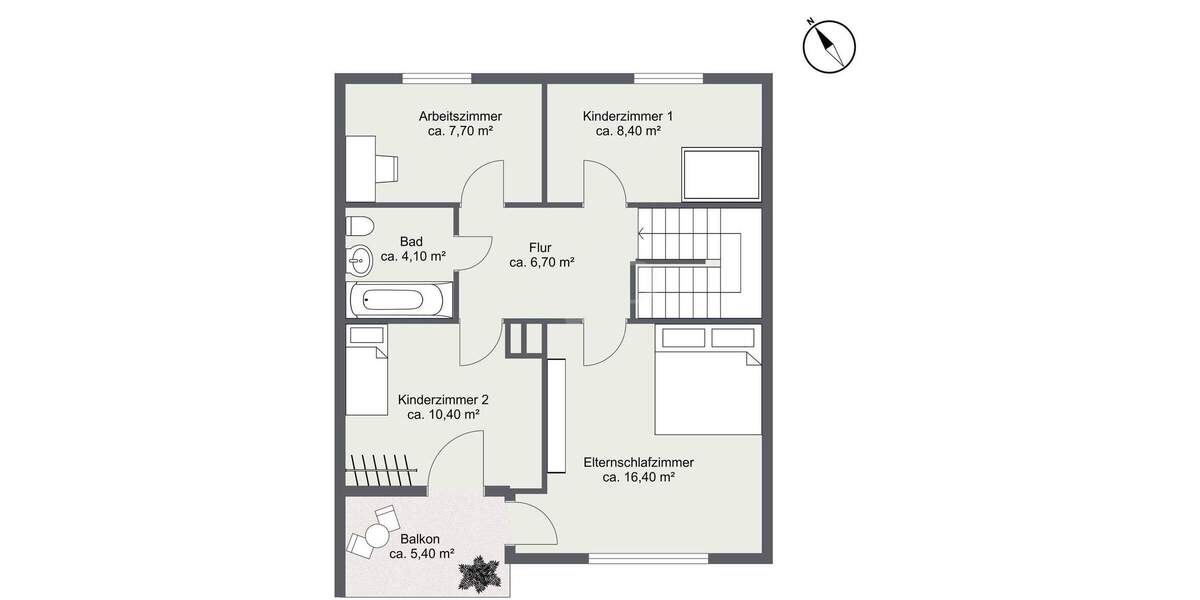 Reihenendhaus Planegg - 5 Zimmer, 129 m&sup2;, 899.000&euro; | Angebot:24809537