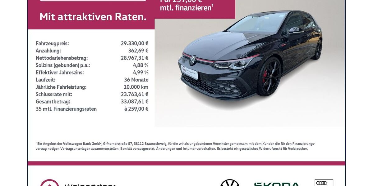 VW Golf 19.600 km 29.330 &euro; Miesbach 83714