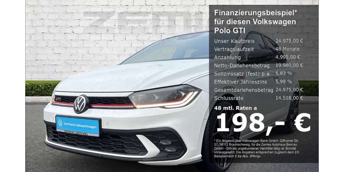 VW Polo GTI 37.207 km 24.975 &euro; Bernau 16321