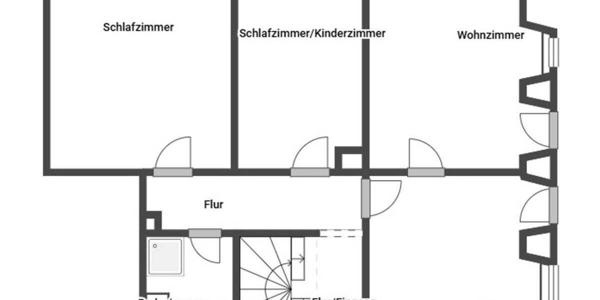 Etagenwohnung Bopfingen Oberdorf - 3 Zimmer, 68 m&sup2;, 270.000&euro; | Angebot:26881387