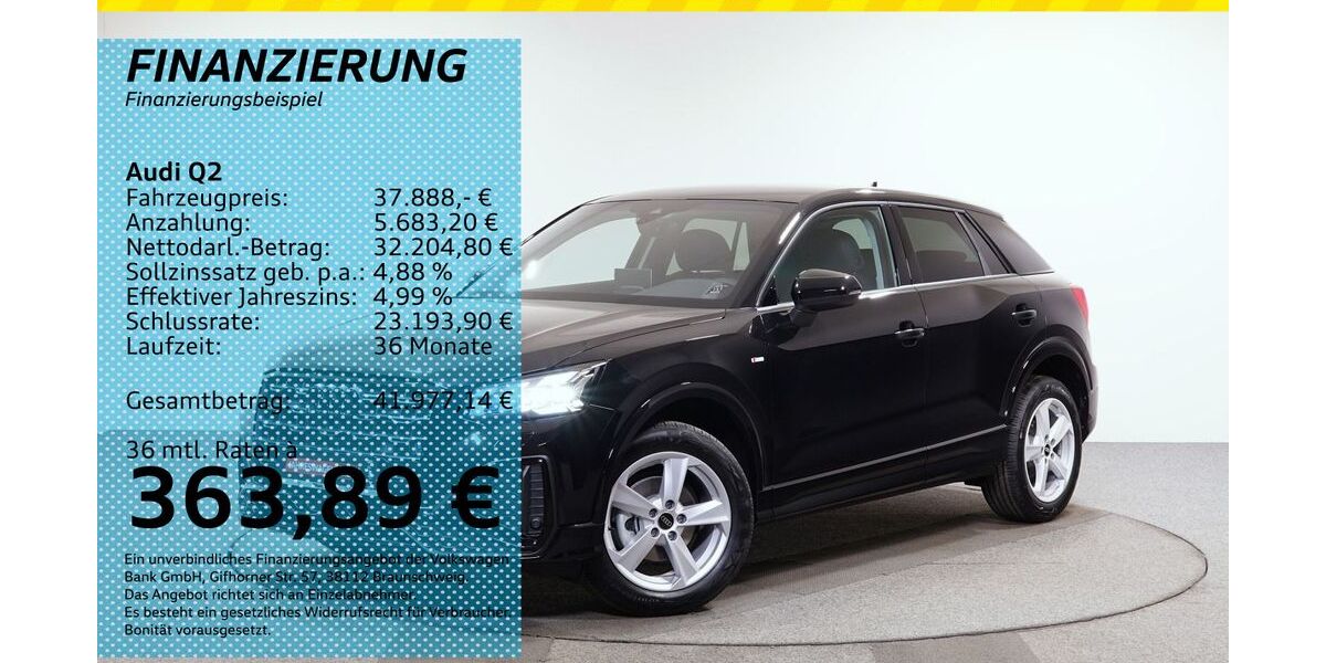 Audi Q2 5.000 km 37.222 &euro; Auerbach/Rebesgrün 08209
