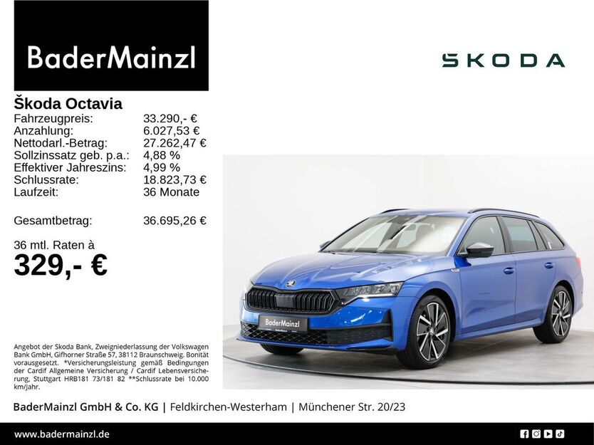Skoda Octavia 22.042 km 33.290 € Feldkirchen/Westerham 83620