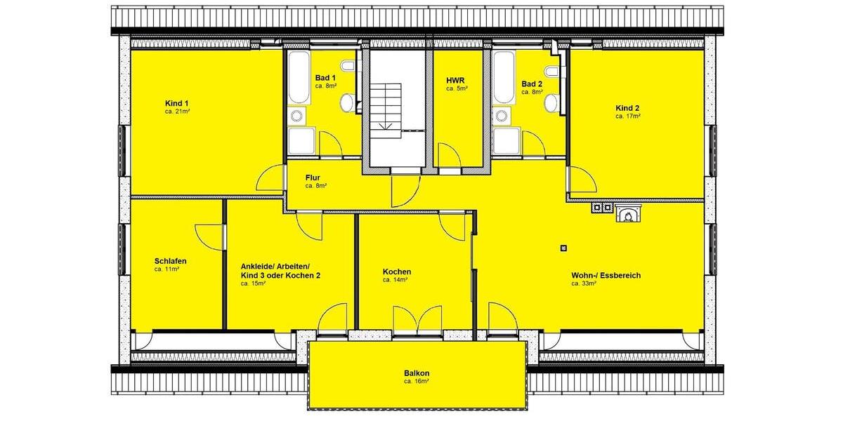 lichtdurchflutete 5-Zi-Wohnung Wismar: 2 Bäder, Gaskamin, Balkon 5 zimmer