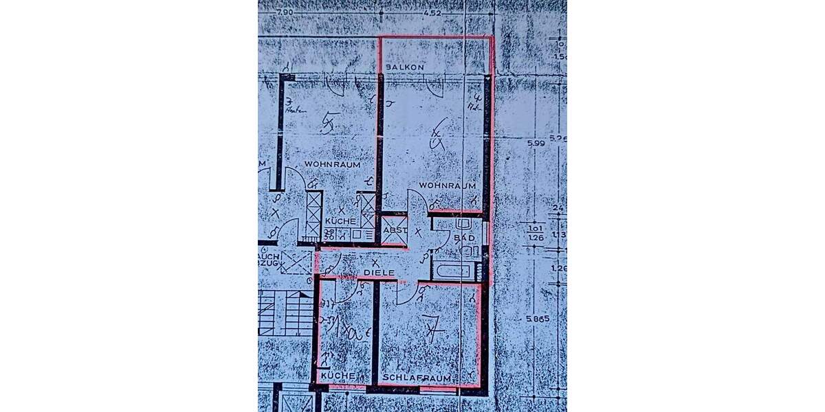Etagenwohnung Witten Stockum - 2 Zimmer, 63 m&sup2;, 410&euro; | Angebot:25371192