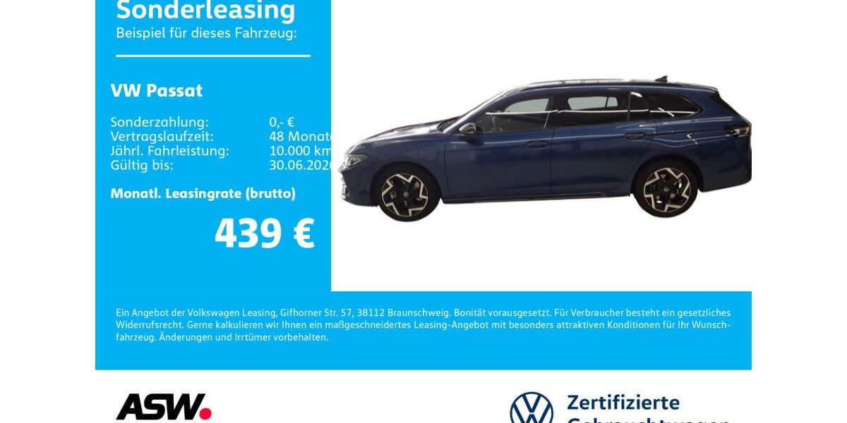 VW Passat 12.100 km 44.430 &euro; Neckarsulm 74172