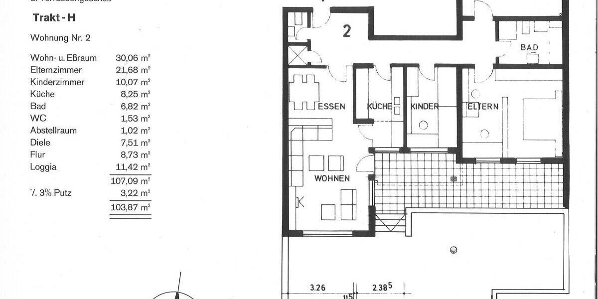 Terrassenwohnung Iserlohn Iserlohnerheide - 3 Zimmer, 122 m&sup2;, 159.000&euro; | Angebot:25957223