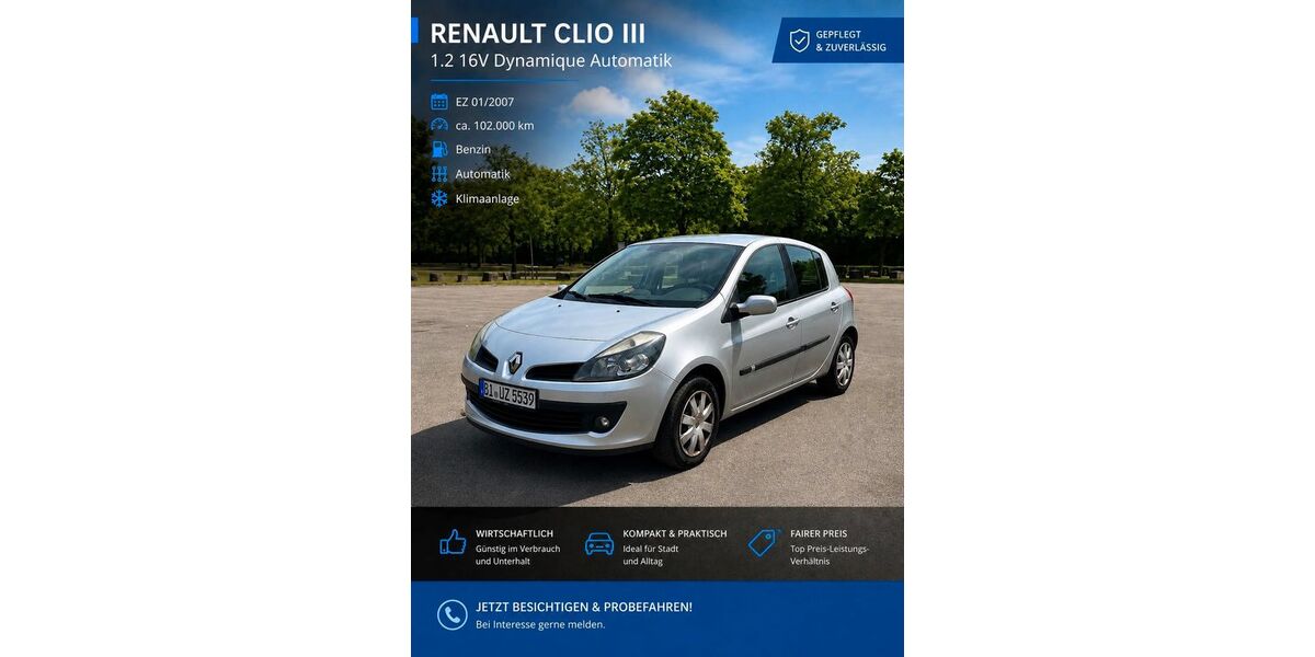 Renault Clio 102.000 km 3.500 &euro; Bielefeld 33605