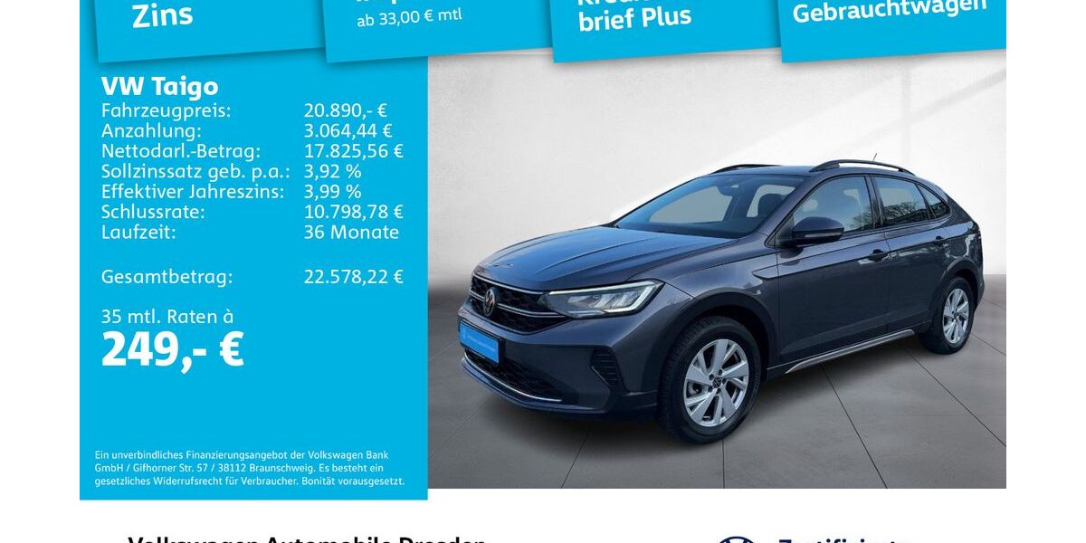 VW Taigo 21.824 km 19.890 &euro; Dresden 01067