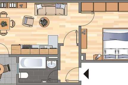 Wohnung zum Mieten in Dortmund 339 € 35.09 m²