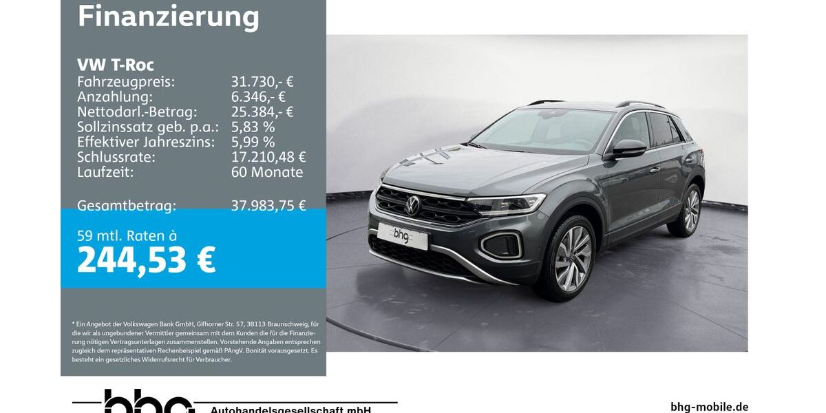 VW T-Roc 3.549 km 31.730 &euro; Mössingen 72116