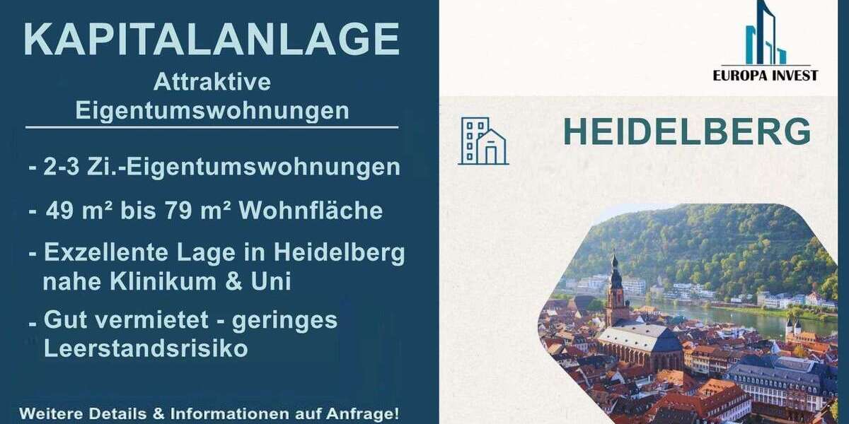 Etagenwohnung Heidelberg Handschuhsheim - 3 Zimmer, 80 m&sup2;, 514.500&euro; | Angebot:26998024