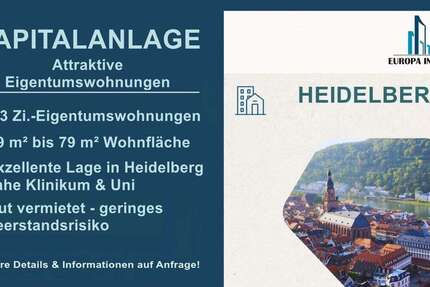 Wohnung Heidelberg Handschuhsheim - 3 Zimmer, 80 m&sup2;, 514.500&euro; | Angebot:26998024