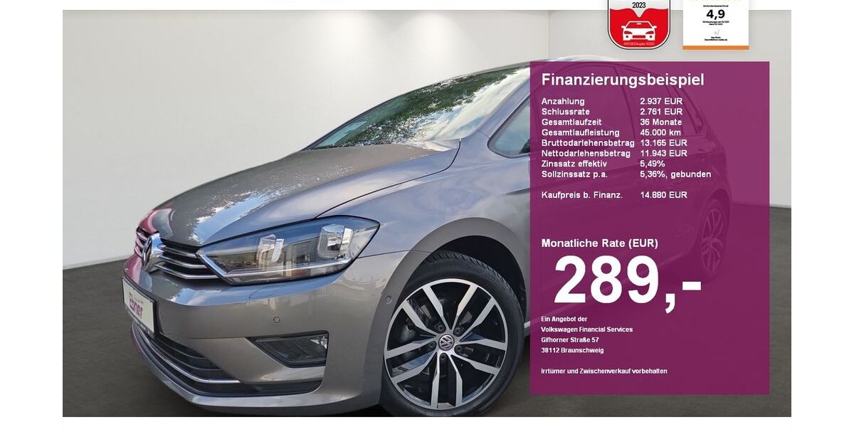 VW Golf Sportsvan 36.100 km 14.880 &euro; Albbruck 79774