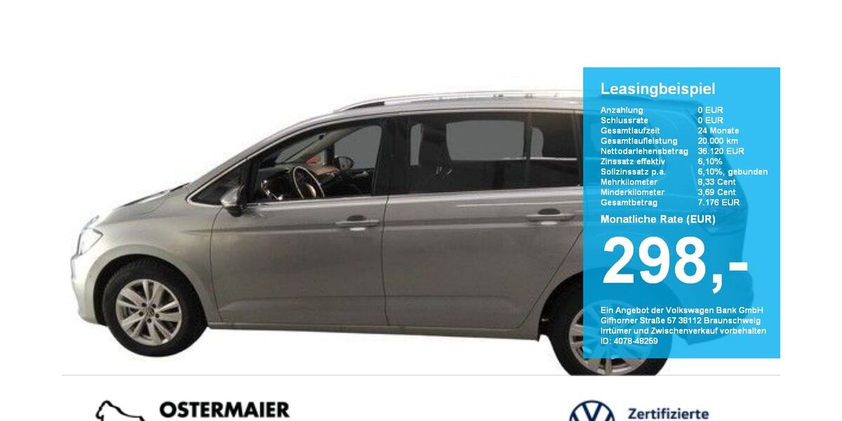 VW Touran 4.660 km 36.120 &euro; Mühldorf am Inn 84453