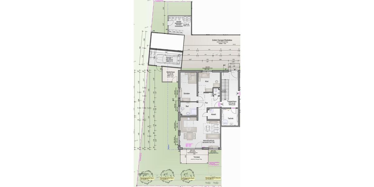 Erdgeschoßwohnung Rottenburg am Neckar - 3.5 Zimmer, 90 m&sup2;, 405.100&euro; | Angebot:25174782