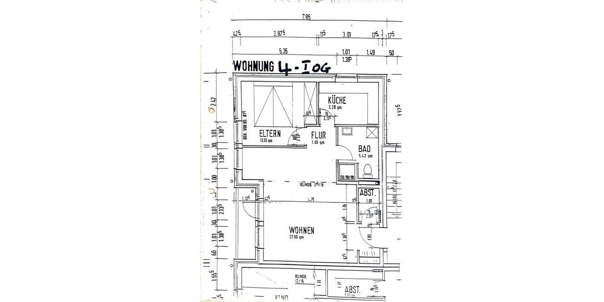 Etagenwohnung Bremervörde - 2 Zimmer, 55 m&sup2;, 137.500&euro; | Angebot:27122051