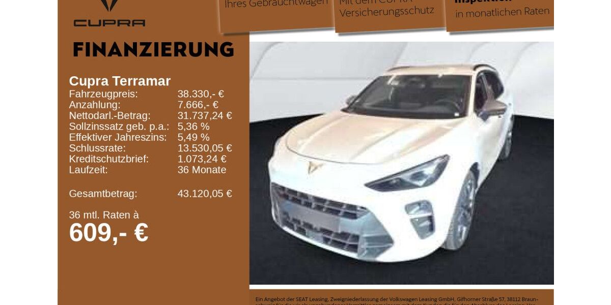 Cupra Terramar 1.489 km 38.330 &euro; Neu-Ulm 89231