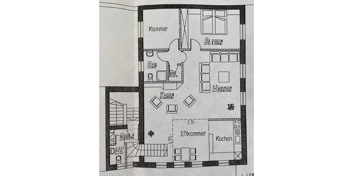 Etagenwohnung Geldern - 3 Zimmer, 81 m&sup2;, 550&euro; | Angebot:26225025