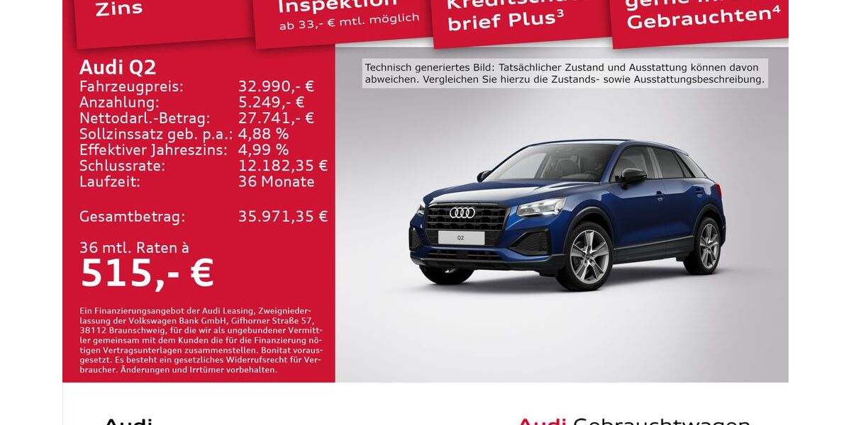 Audi Q2 7.889 km 32.990 &euro; Dresden 01067