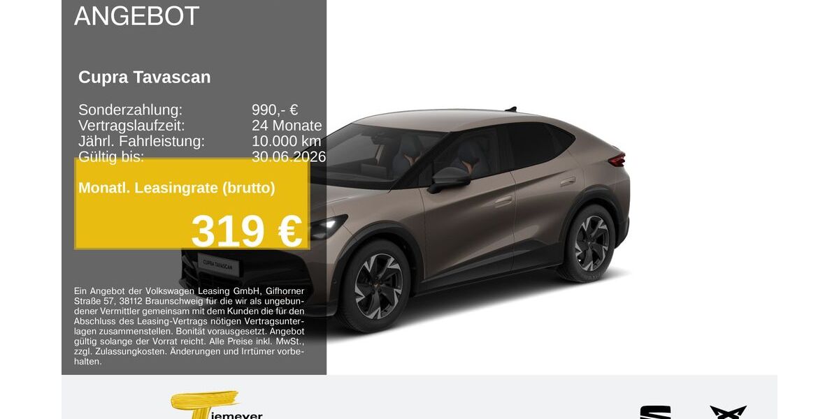 Cupra Tavascan 12.111 km 40.580 &euro; Hemer 58675