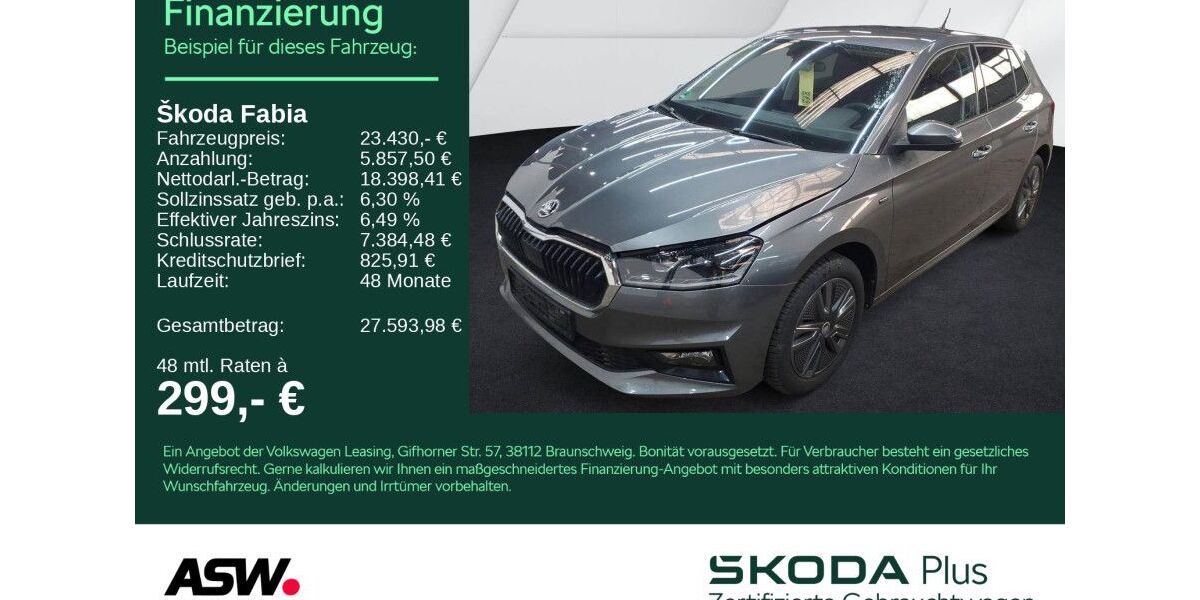 Skoda Fabia 21.300 km 23.430 &euro; Heilbronn 74076