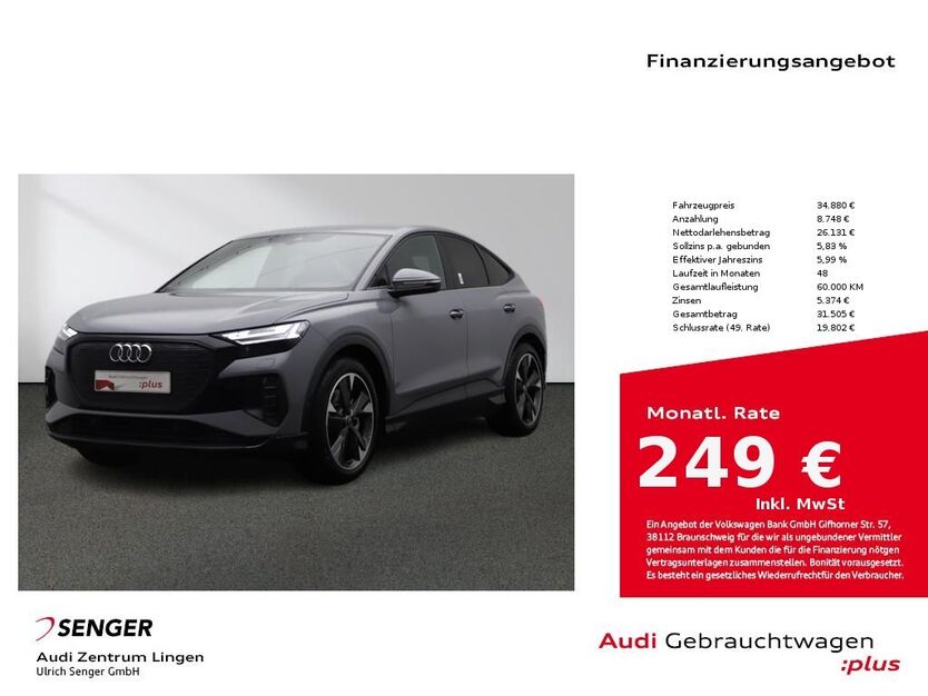 Audi Q4 e-tron 33.542 km 34.880 € Lingen 49809