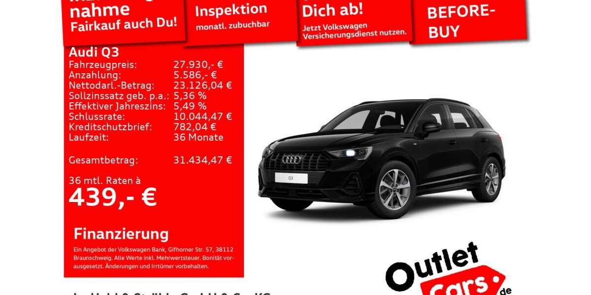 Audi Q3 80.663 km 27.930 &euro; Senden 89250