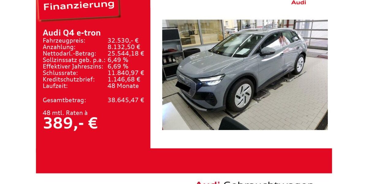 Audi Q4 e-tron 61.405 km 32.530 &euro; Ulm 89073