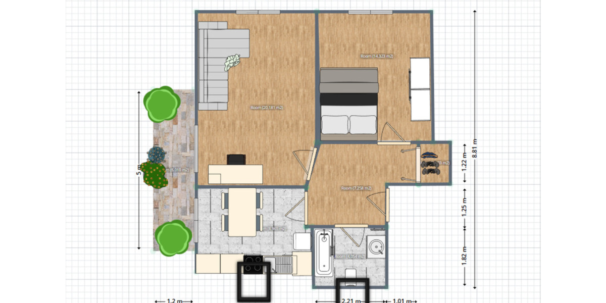 Dachgeschoßwohnung Bielefeld Schildesche - 2 Zimmer, 56 m&sup2;, 192.500&euro; | Angebot:24767726