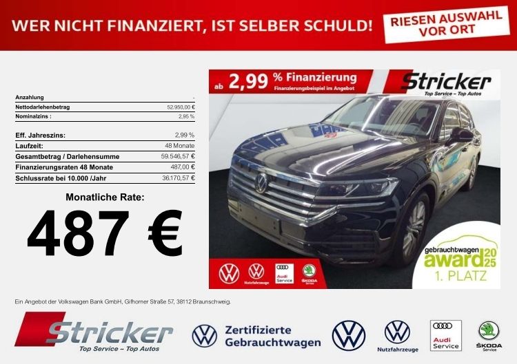 VW Touareg 27.121 km 52.949 € Horn-Bad Meinberg 32805