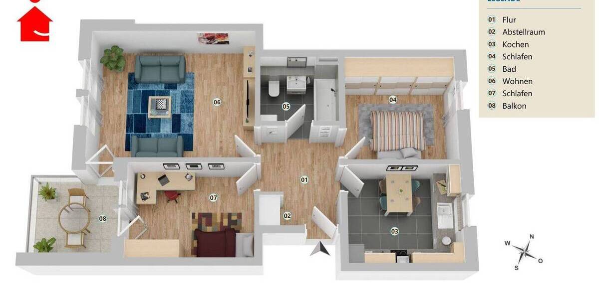 Etagenwohnung Rheine Schotthock - 1 Zimmer, 278 m&sup2;, 725.000&euro; | Angebot:26389082