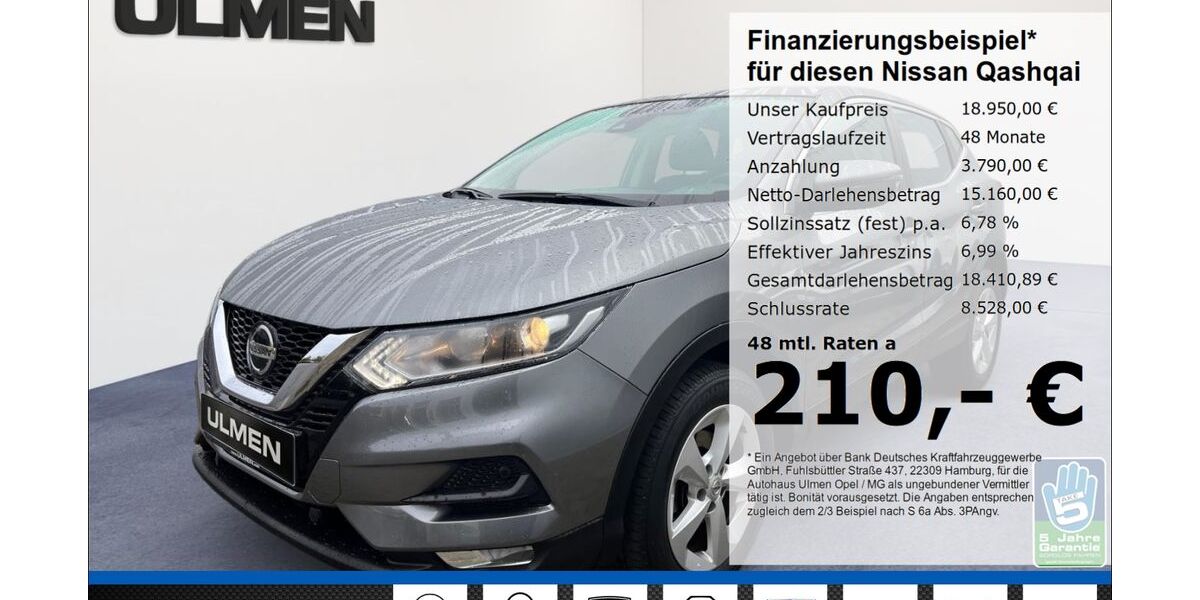 Nissan Qashqai 34.700 km 18.950 &euro; Düsseldorf 40231