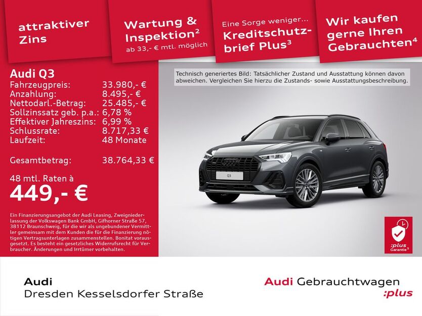 Audi Q3 67.495 km 33.980 € Dresden 01169
