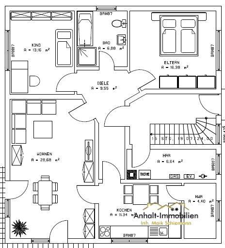 Etagenwohnung Holzweißig Holzweißig - 3 Zimmer, 100 m&sup2;, 200.000&euro; | Angebot:26585754