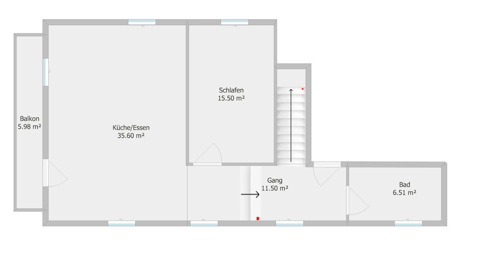 3-Zimmer-NeubauWohnung mit Galerie und Westbalkon direkt am Bach